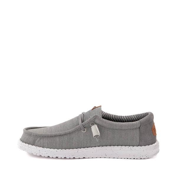 Mens HEYDUDE Wally Elevated Basics Slip-On Casual Shoe - Grey Product Image