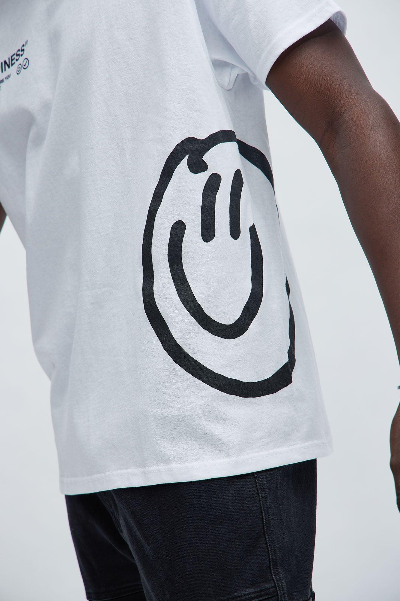 Happiness Short Sleeve Tee - White Product Image