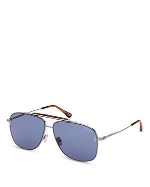 Mens Jaden T Logo Metal Aviator Sunglasses Product Image