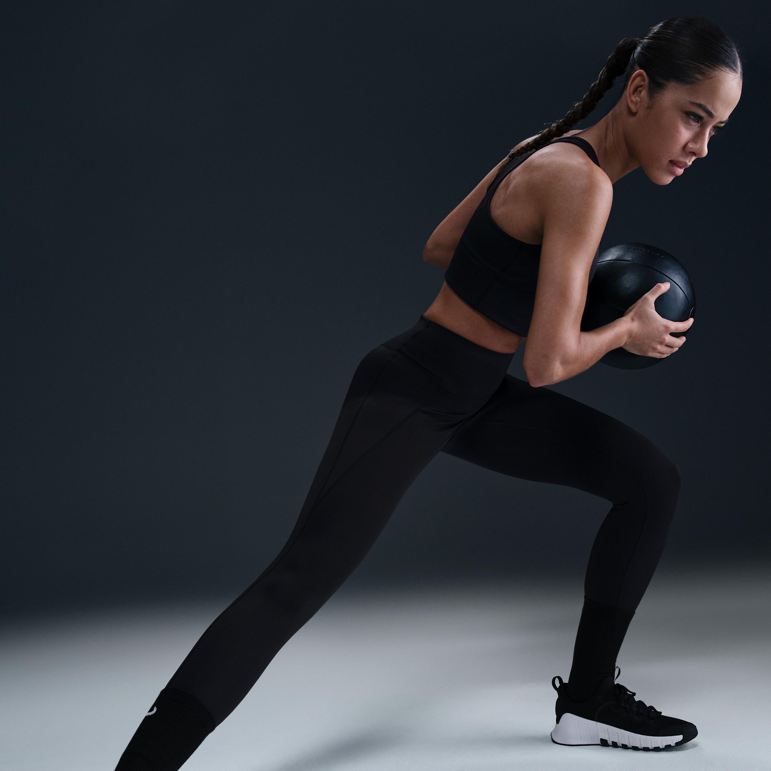 Nike Womens Universa High-Waisted 7/8 Leggings with No Front Seam | HQ6813-010 Product Image