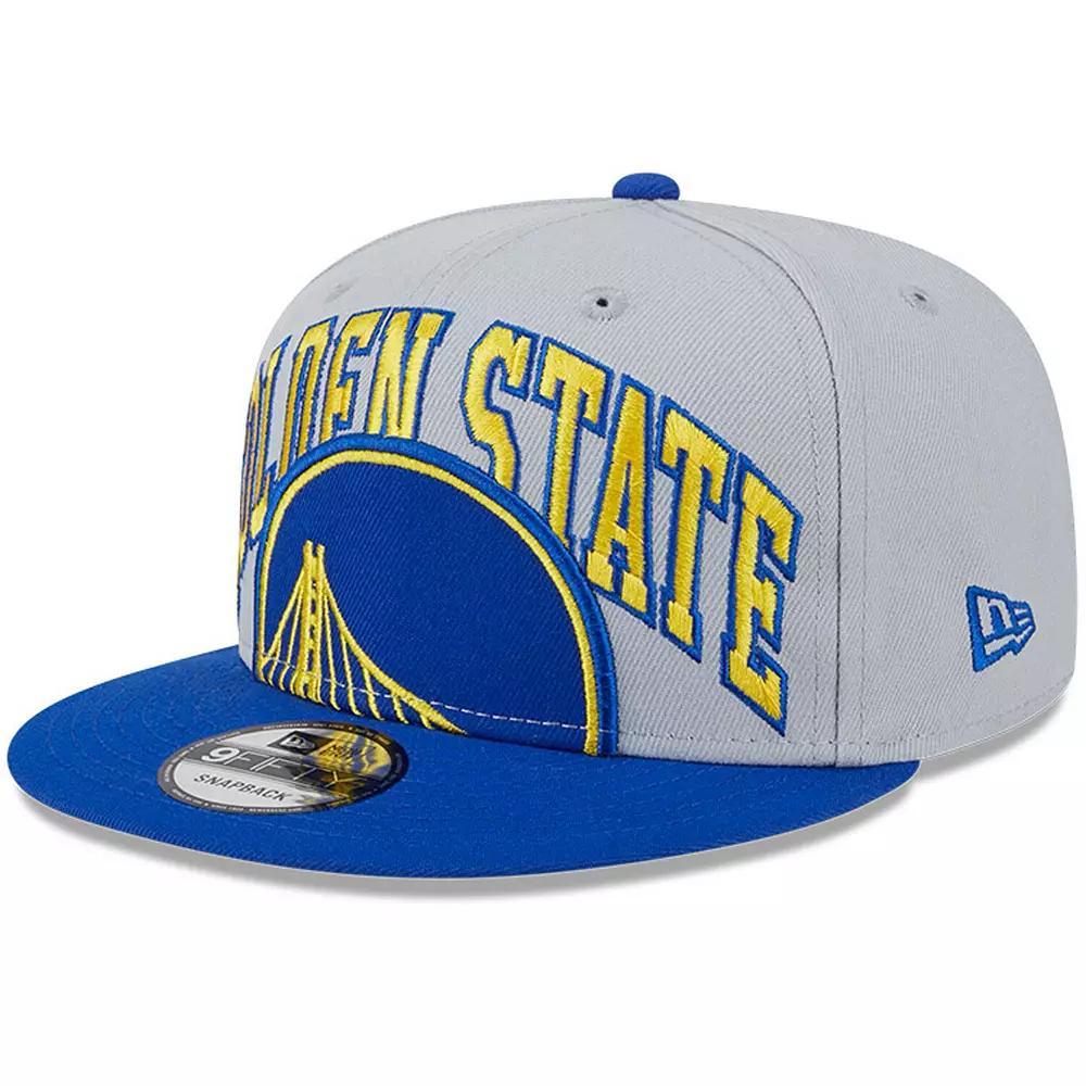 Men's New Era Gray/Royal Golden State Warriors Tip-Off Two-Tone 9FIFTY Snapback Hat, Grey Product Image