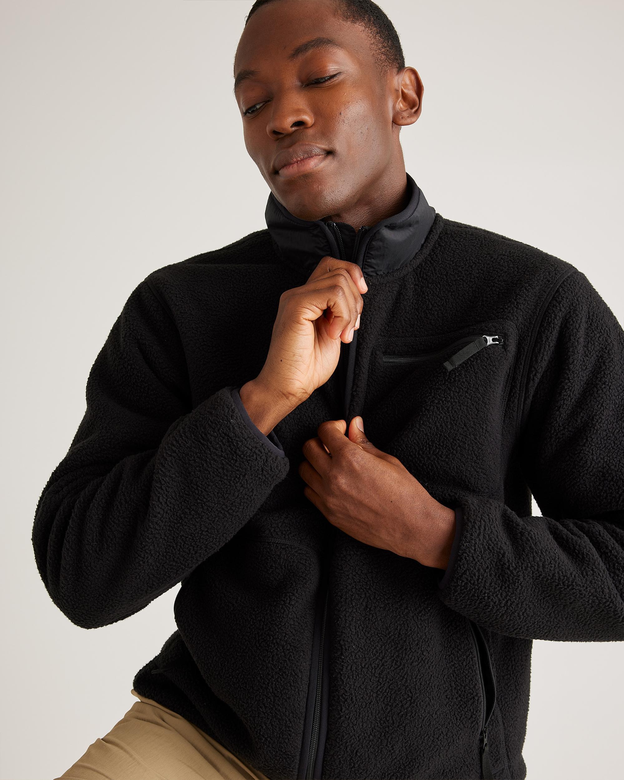 Quince | Men's Sherpa Full Zip Jacket Size XL, 100% Polyester Product Image