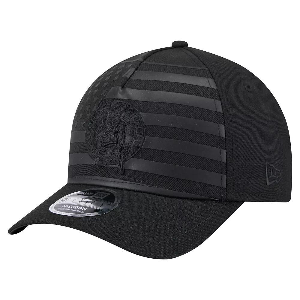 Men's New Era Black Boston Celtics Game Day Flag A-Frame 9FORTY Adjustable Hat Product Image