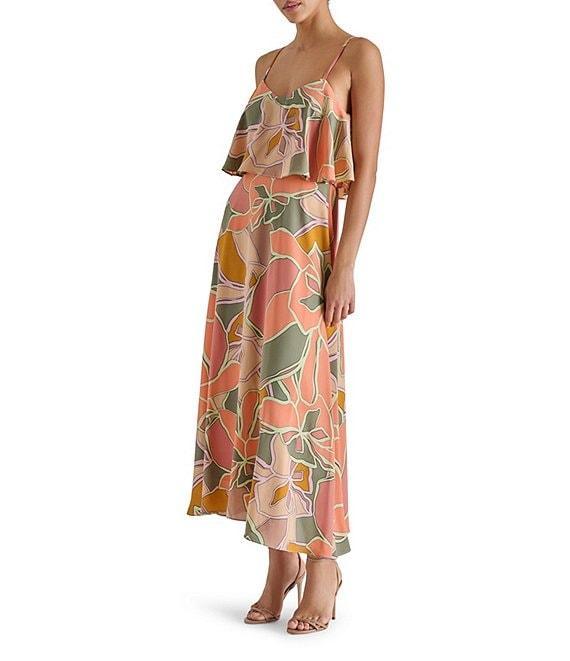 Steve Madden Floral Print Sakura Midi Dress Product Image