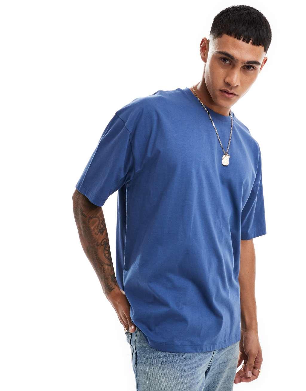 ASOS DESIGN essential oversized t-shirt in navy Product Image