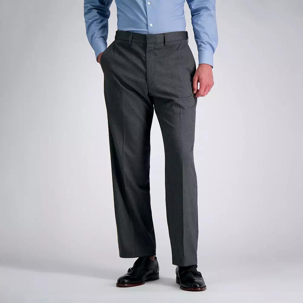 Men's J.M. Haggar® Premium Classic-Fit Flat-Front Stretch Suit Pants, Size: 36X29, Dark Gray Weave Product Image