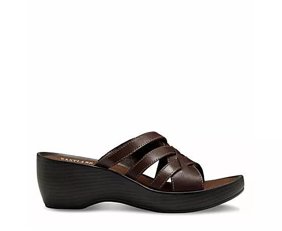 Eastland Womens Poppy Wedge Sandal Comfort Slides Product Image