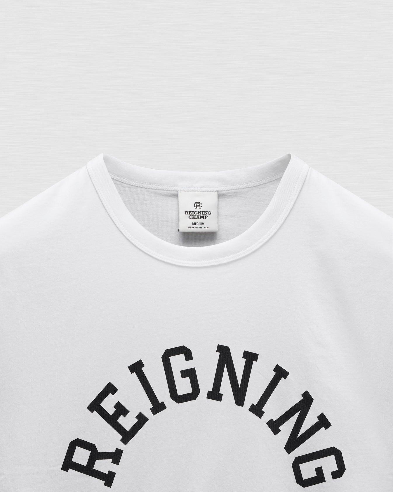 Reigning Champ Lightweight Jersey Arch Logo Standard T-Shirt Product Image