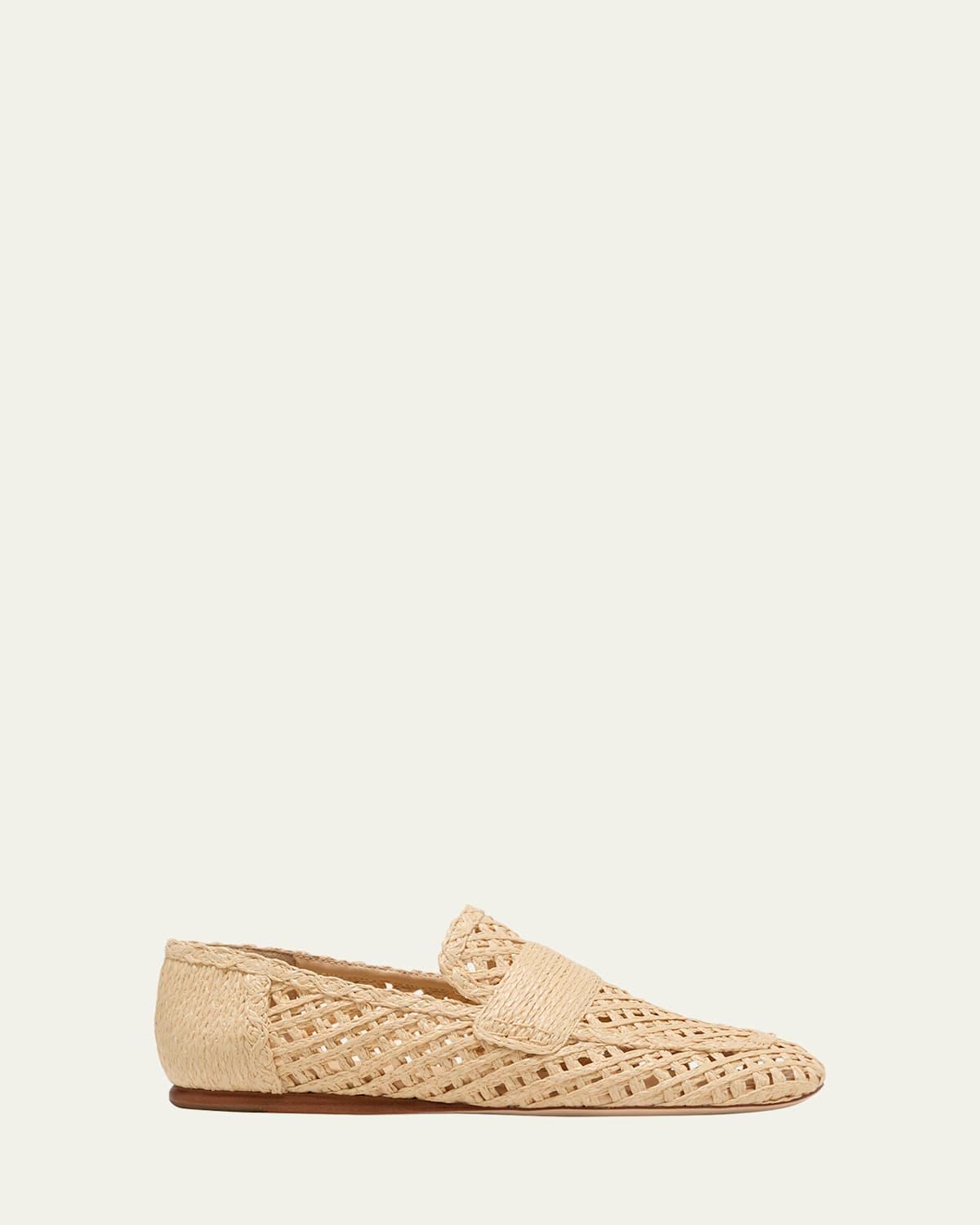 Womens Davis Raffia Loafers Product Image