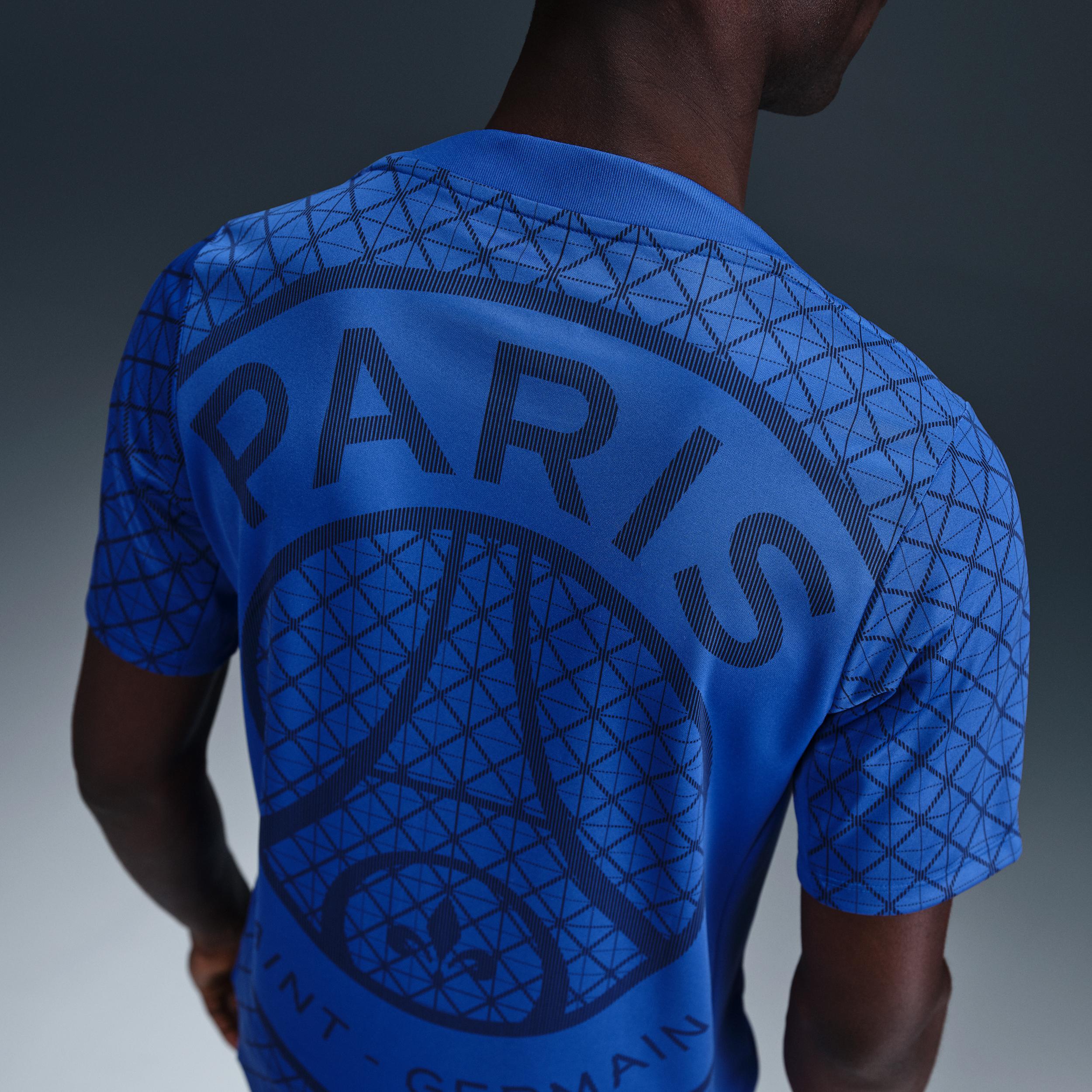 Paris Saint-Germain Academy Pro Home Nike Men's Dri-FIT Soccer Pre-Match Short-Sleeve Top Product Image