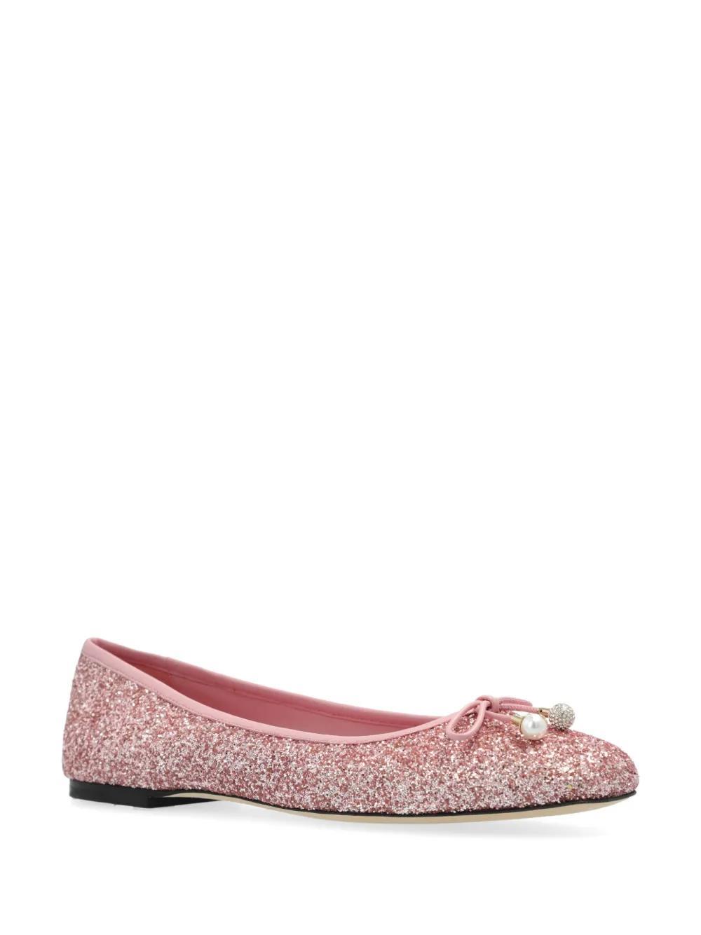 Elme glittered ballerina shoes Product Image