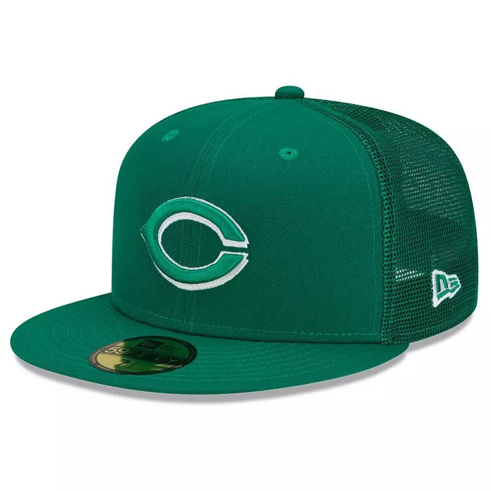 Men's New Era Green Cincinnati Reds 2022 St. Patrick's Day On-Field 59FIFTY Fitted Hat,  Product Image