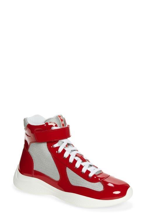 Mens Americas Cup Patent Leather High-Top Sneakers Product Image