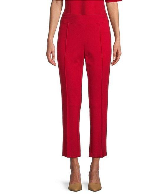 Investments Signature Ponte Pull-On Straight Ankle Pants Product Image