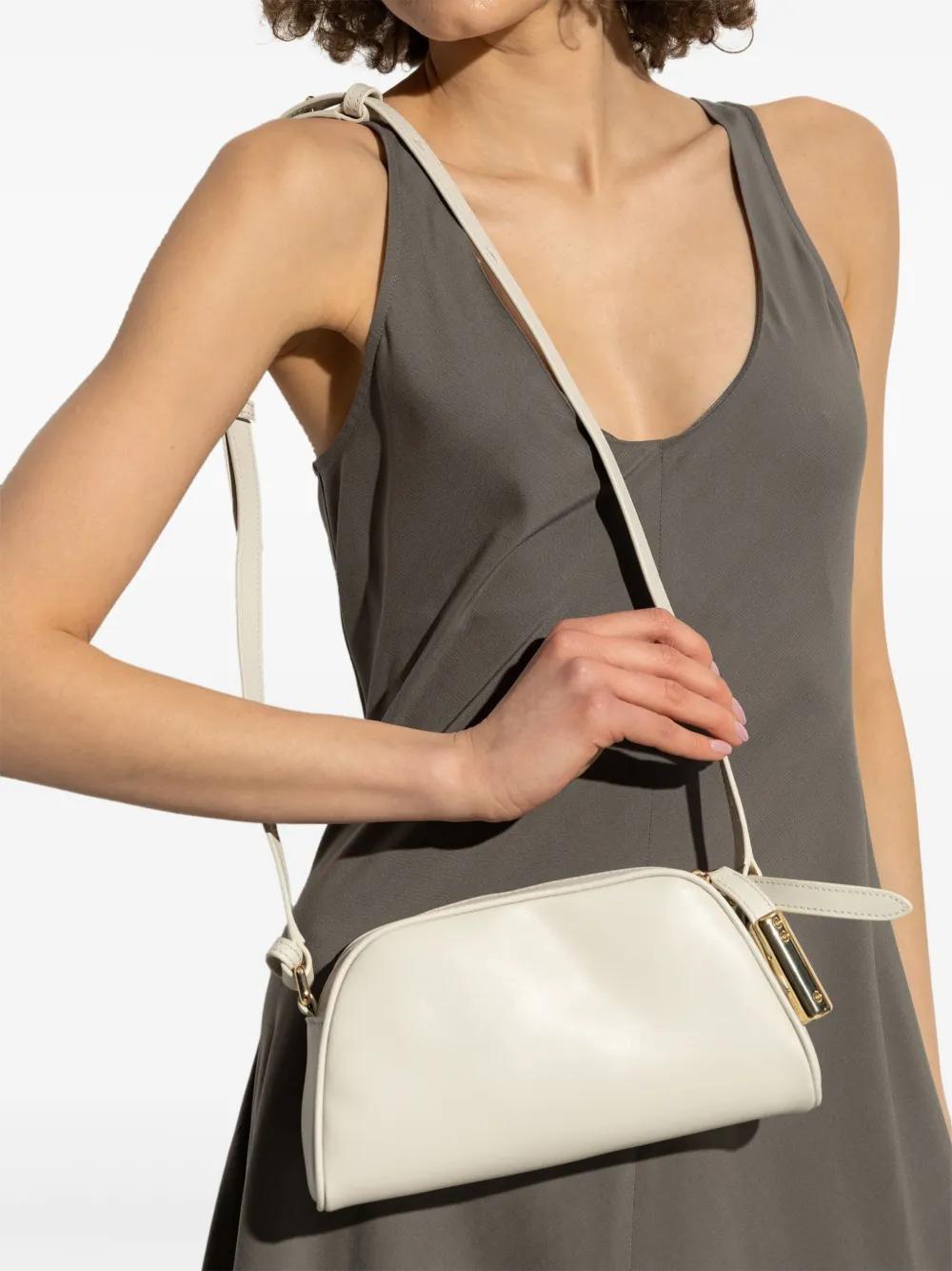 FURLA Leather Tote Bag In Neutrals Product Image