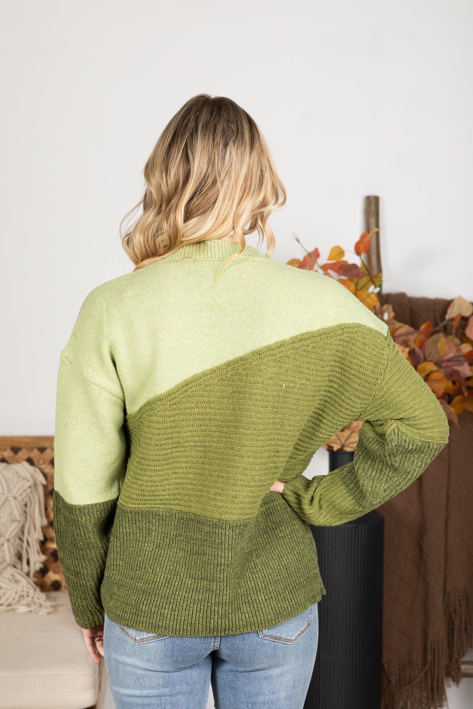 Diagonal Colorblock Sweater Product Image