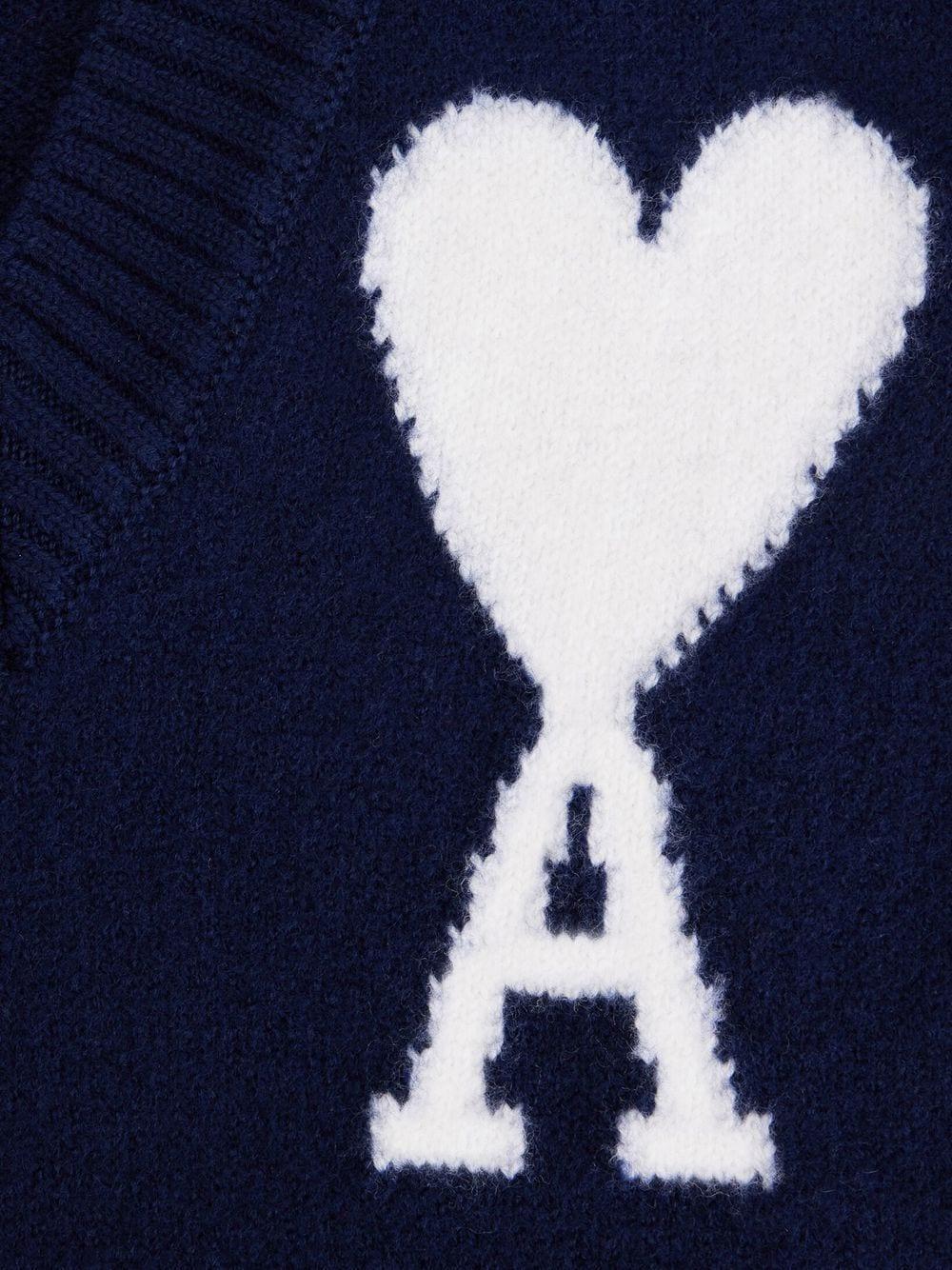 logo-intarsia knitted vest Product Image