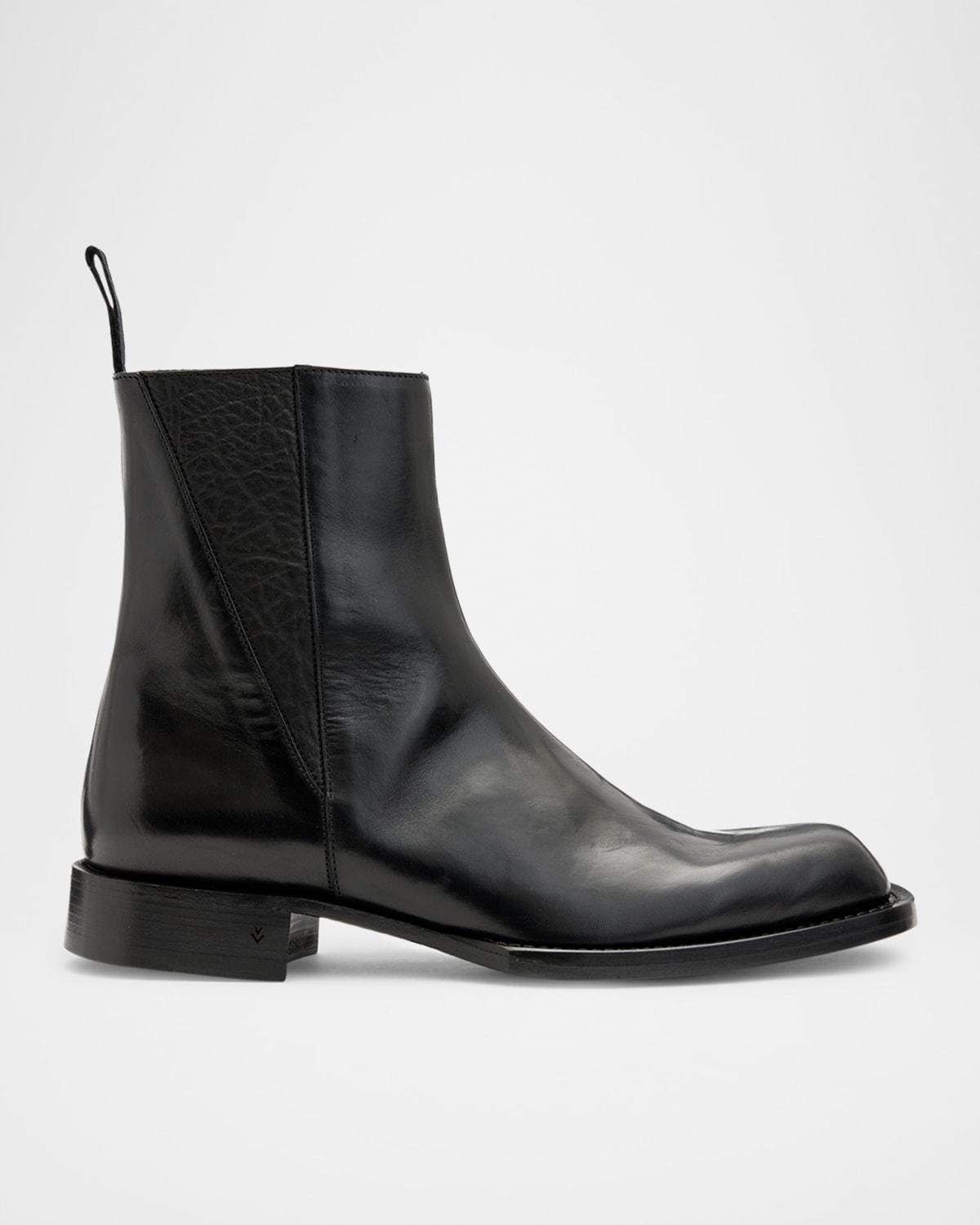 Mens Geo Zip Ankle Boots Product Image