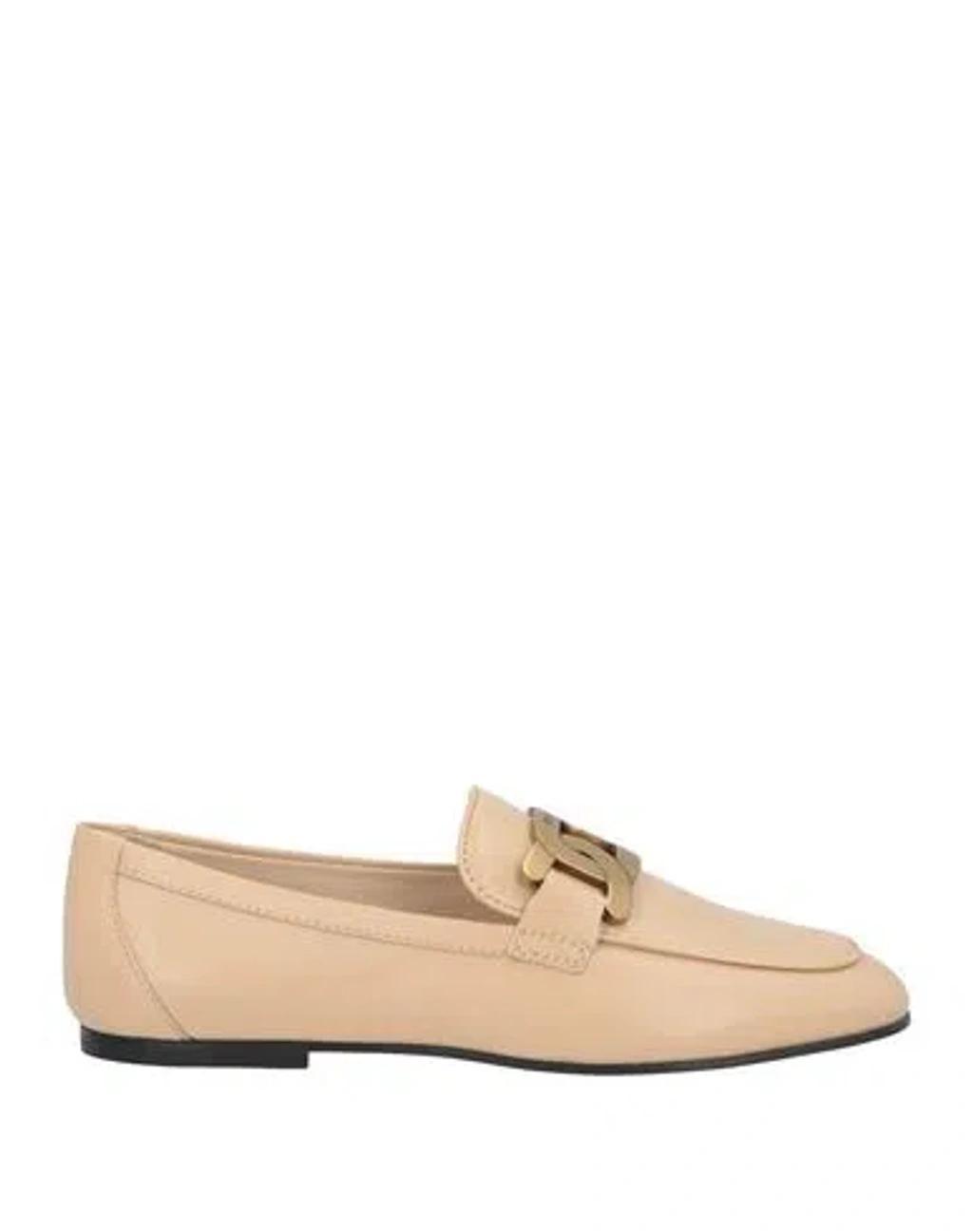 TOD'S Woman Loafers Beige Size 6.5 Leather Product Image