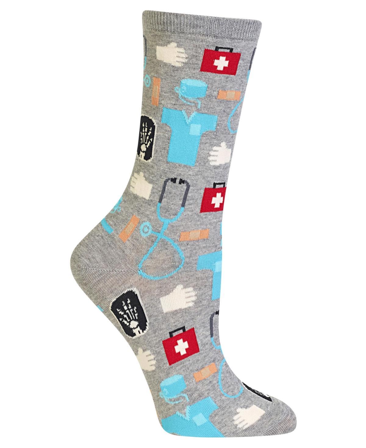 Hot Sox Womens Medical-Professionals Theme Crew Socks Product Image