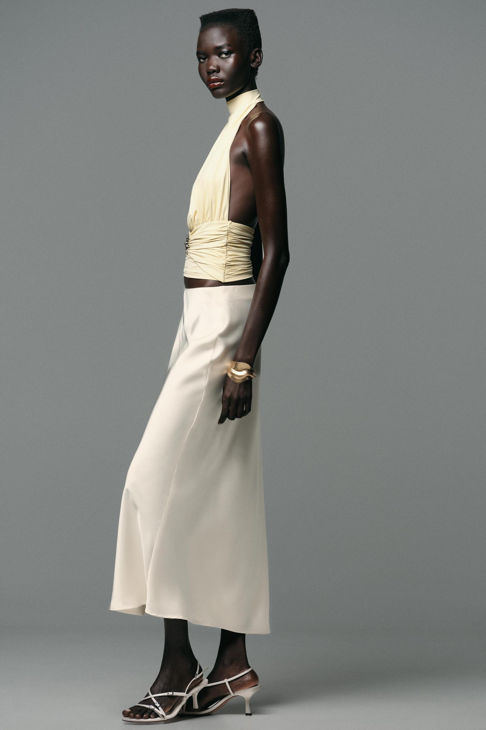 RUCHED POLYAMIDE SUN TOP Product Image