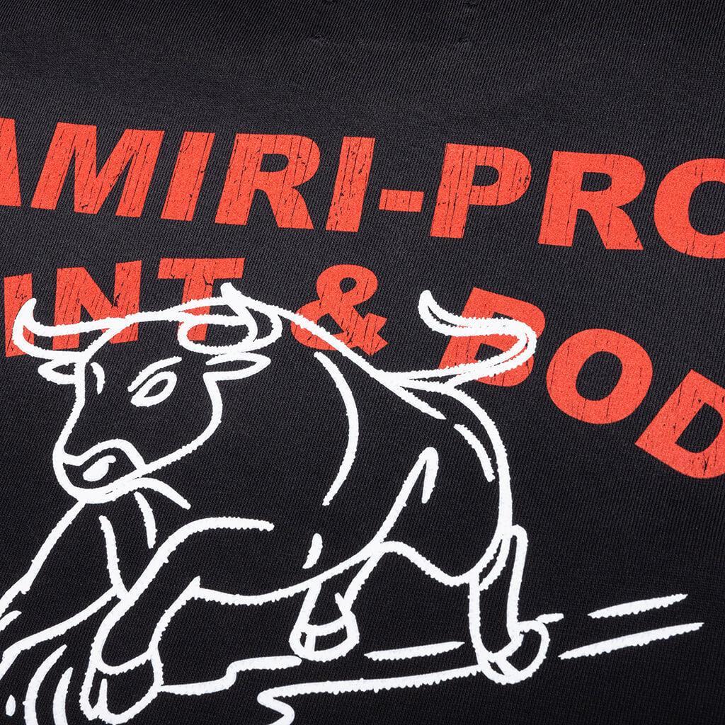 Amiri Bull Oversized Tee - Black Male Product Image