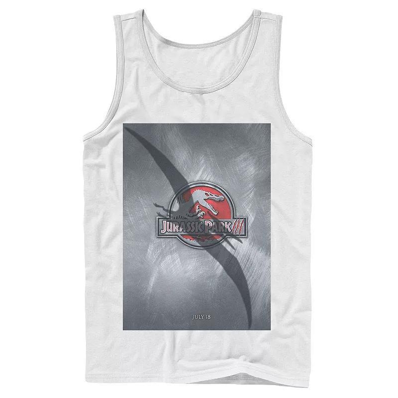 Men's Jurassic Park 3 Movie Poster Pterodactyl Tank Top, Size: Small, Black Product Image