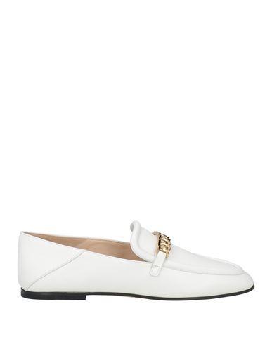 TOD'S Woman Loafers White Size 8 Leather Product Image