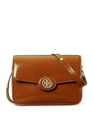 Tory Burch Robinson Spazzolato Convertible Shoulder Bag Dark Sienna One Size Product Image