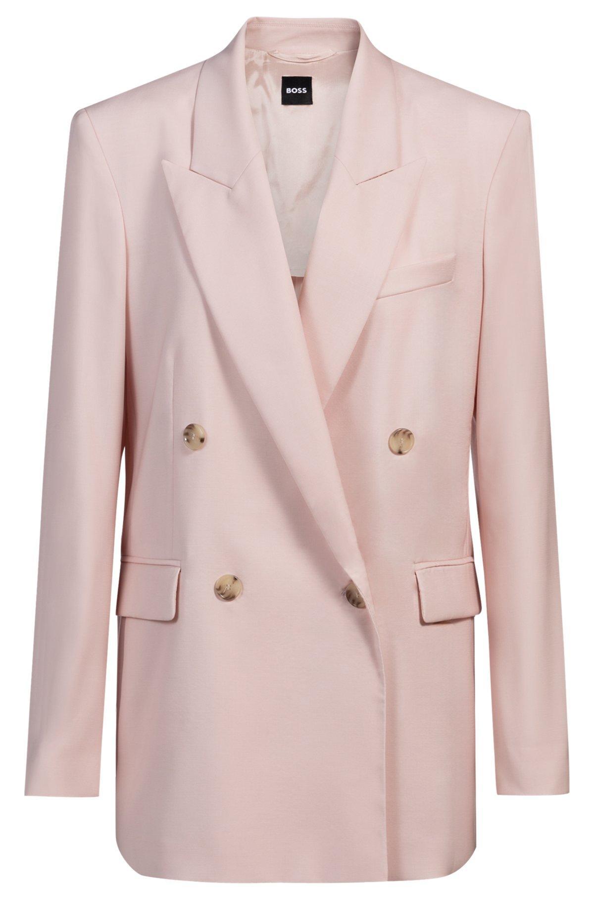 Regular-fit blazer in virgin wool Product Image