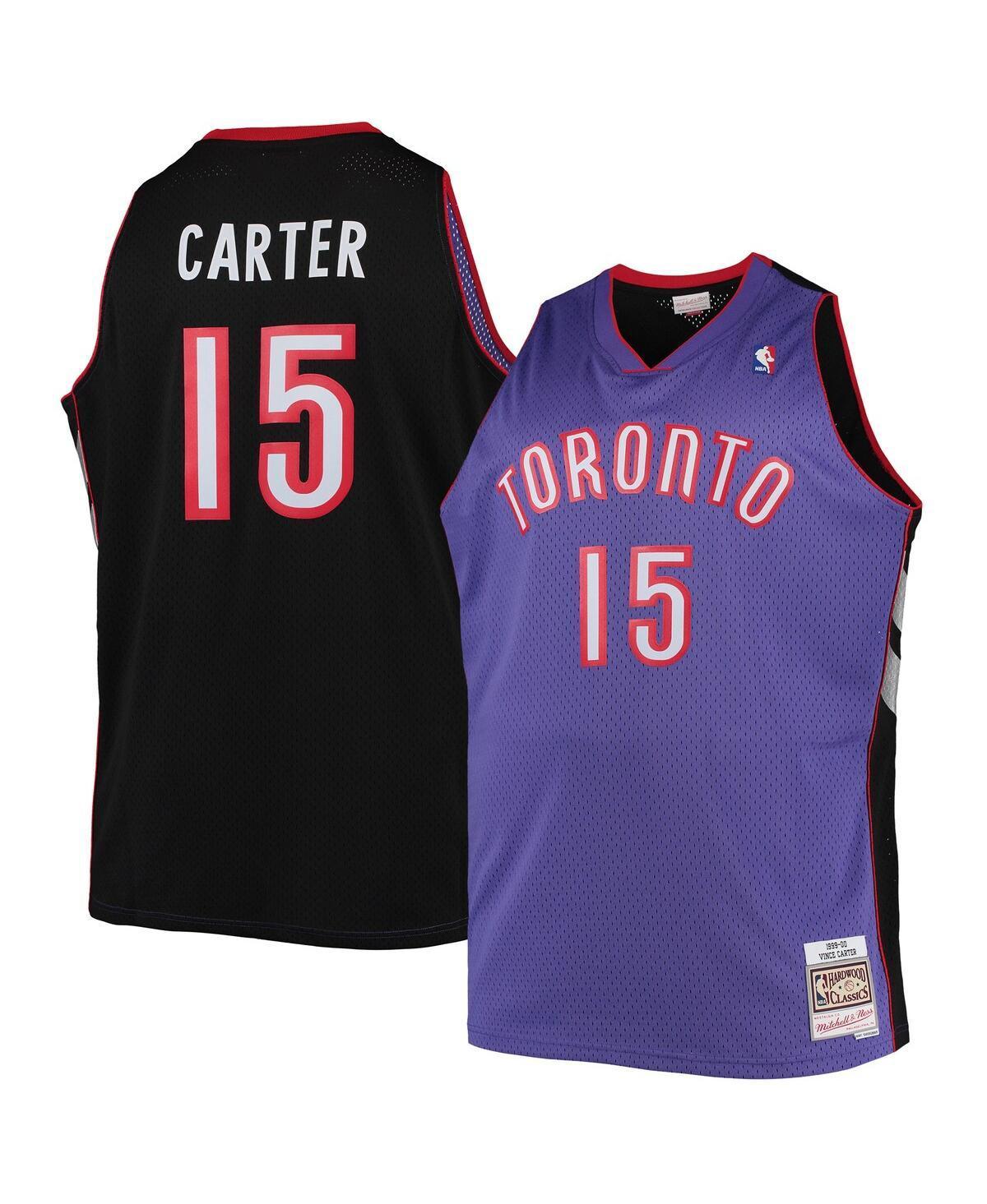 Men's Mitchell & Ness Vince Carter Purple Toronto Raptors Big & Tall 1999/00 Hardwood Classics Swingman Jersey, Size: 4XB, Rpt Purple Product Image