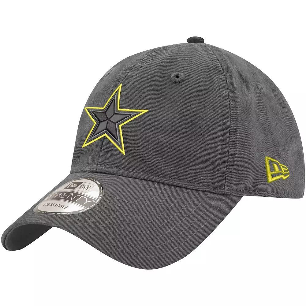 Men's New Era Graphite Dallas Cowboys Volt 9TWENTY Adjustable Hat, Dark G Product Image