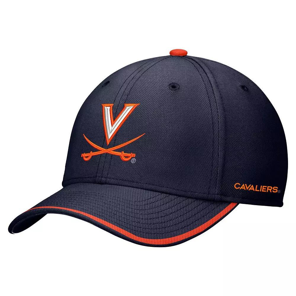 Men's Nike Navy Virginia Cavaliers Rise Performance Flex Hat, Size: Medium/Large, Blue Product Image