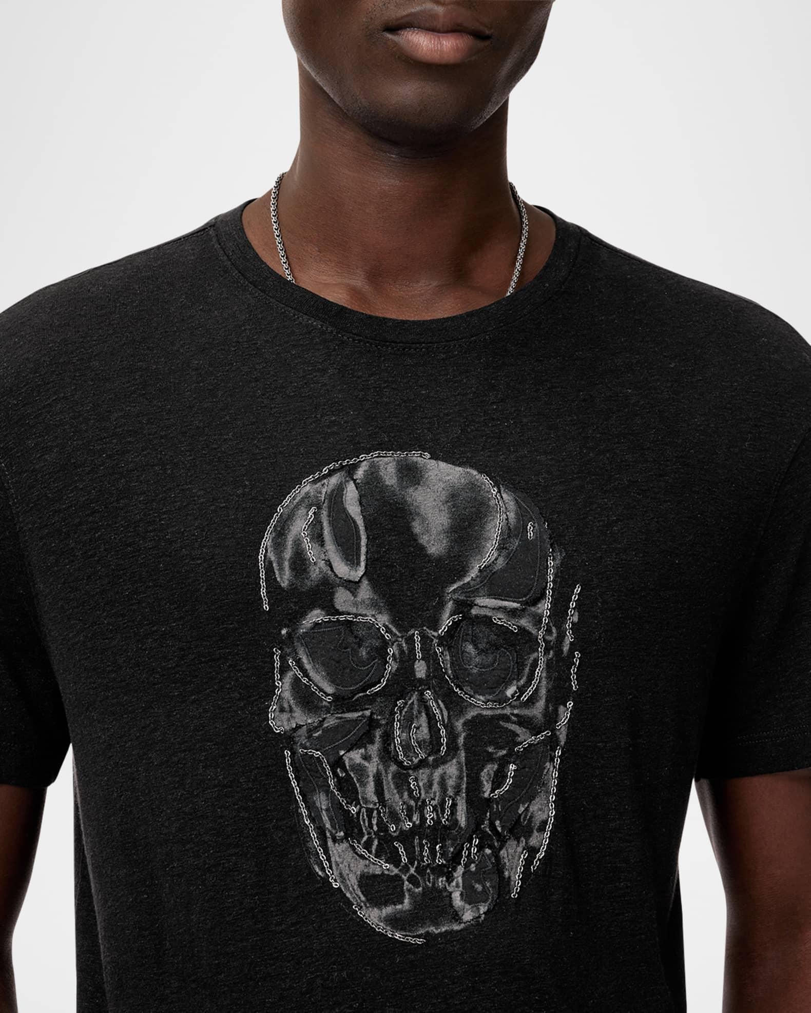 Men's Chain Skull T-Shirt Product Image