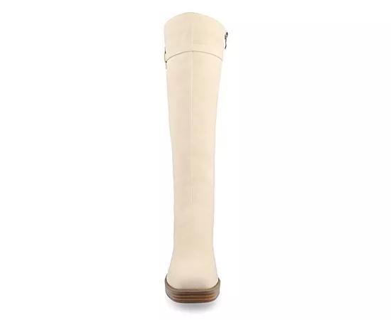 Journee Tru Comfort Foam™ Letice Women's Knee-High Boots, Size: 8 Wide, Ivory Product Image