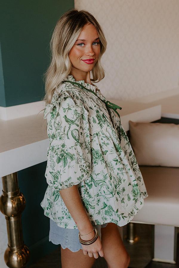 Charming Embrace Floral Top Product Image