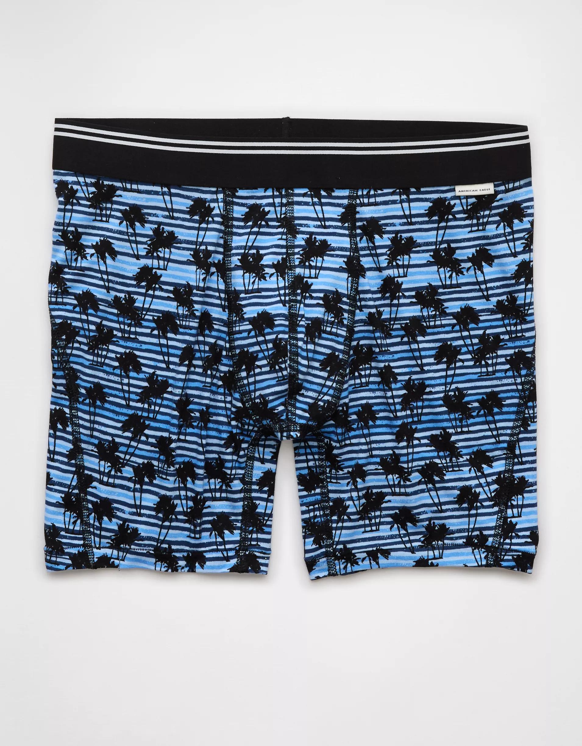 AEO Men's Palm Trees 6" Ultra Soft Boxer Brief Product Image