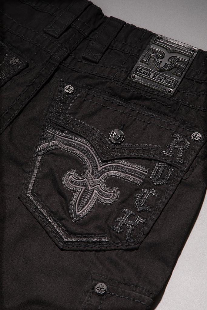 Black Cargo Shorts Male Product Image