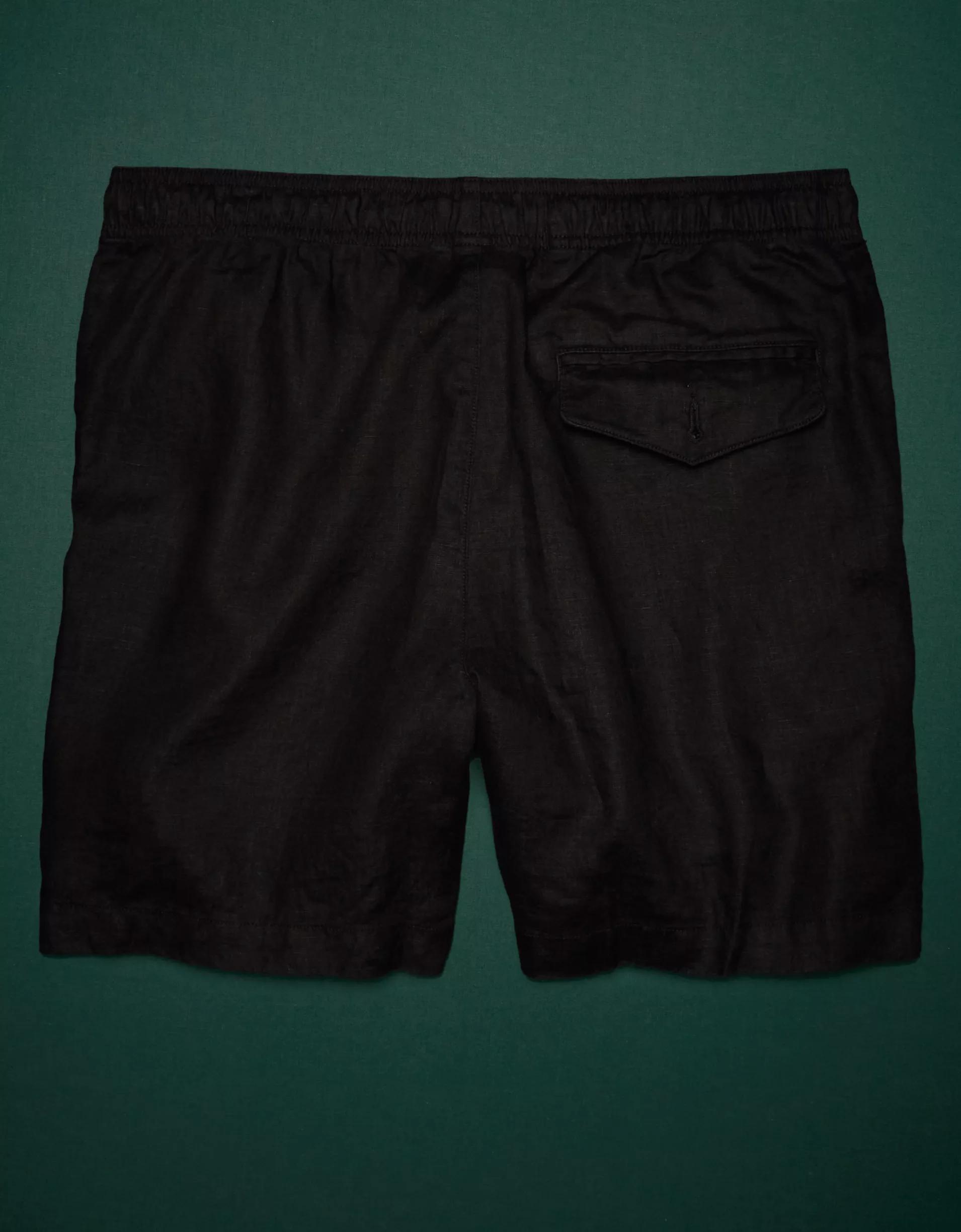 AE77 Premium Linen Pull-On Short Product Image