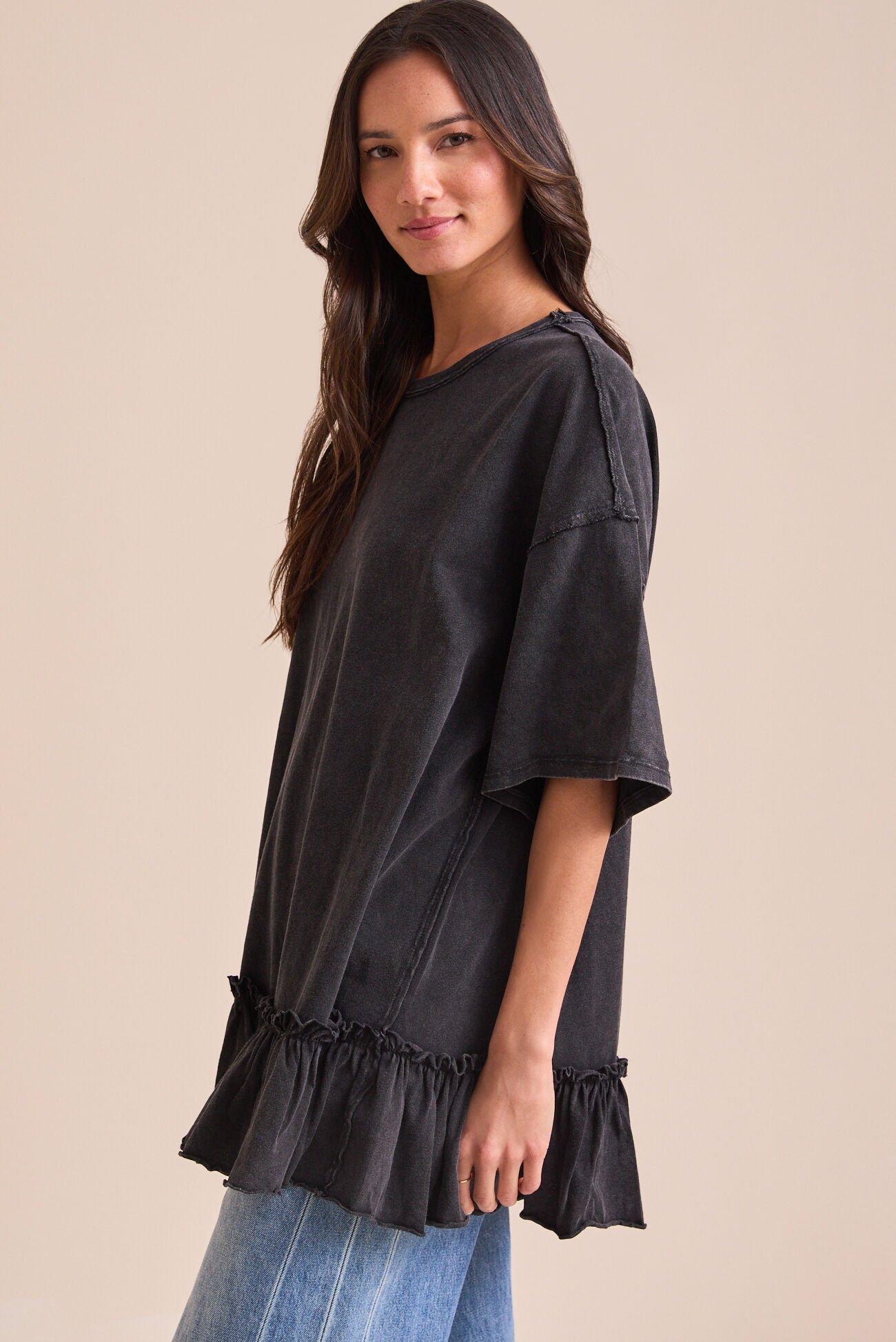 Erin Ruffle Tunic Top Product Image