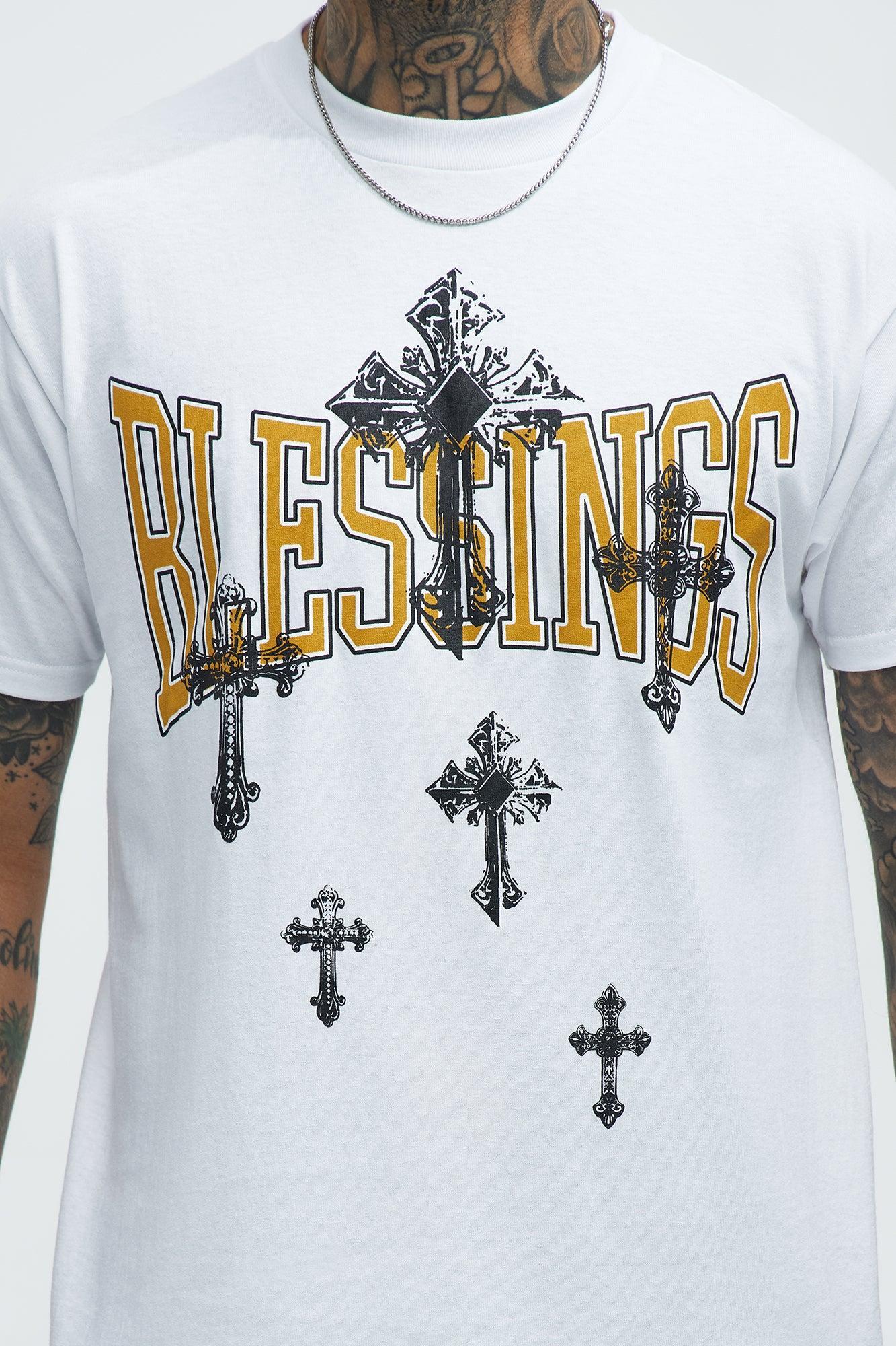 Blessings On Blessings Short Sleeve Tee - White Product Image