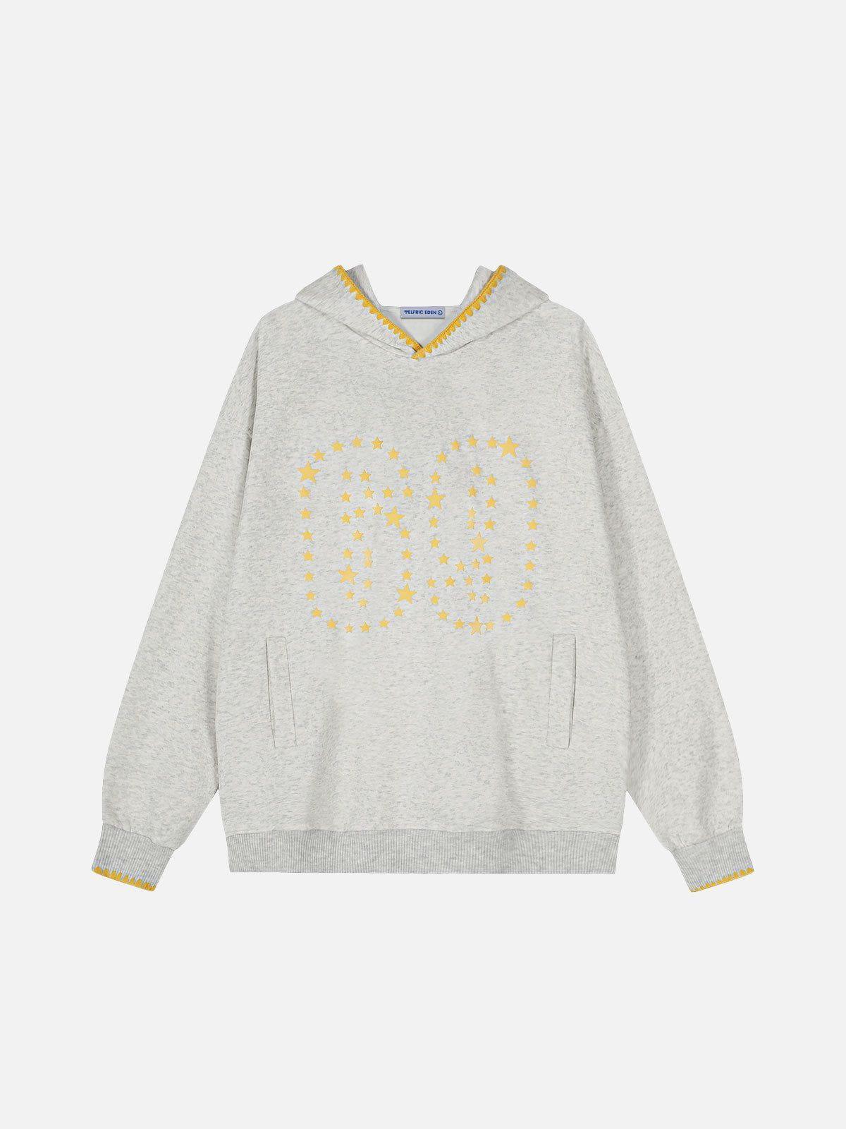 Aelfric Eden Star Number Print Pullover Hoodie Product Image