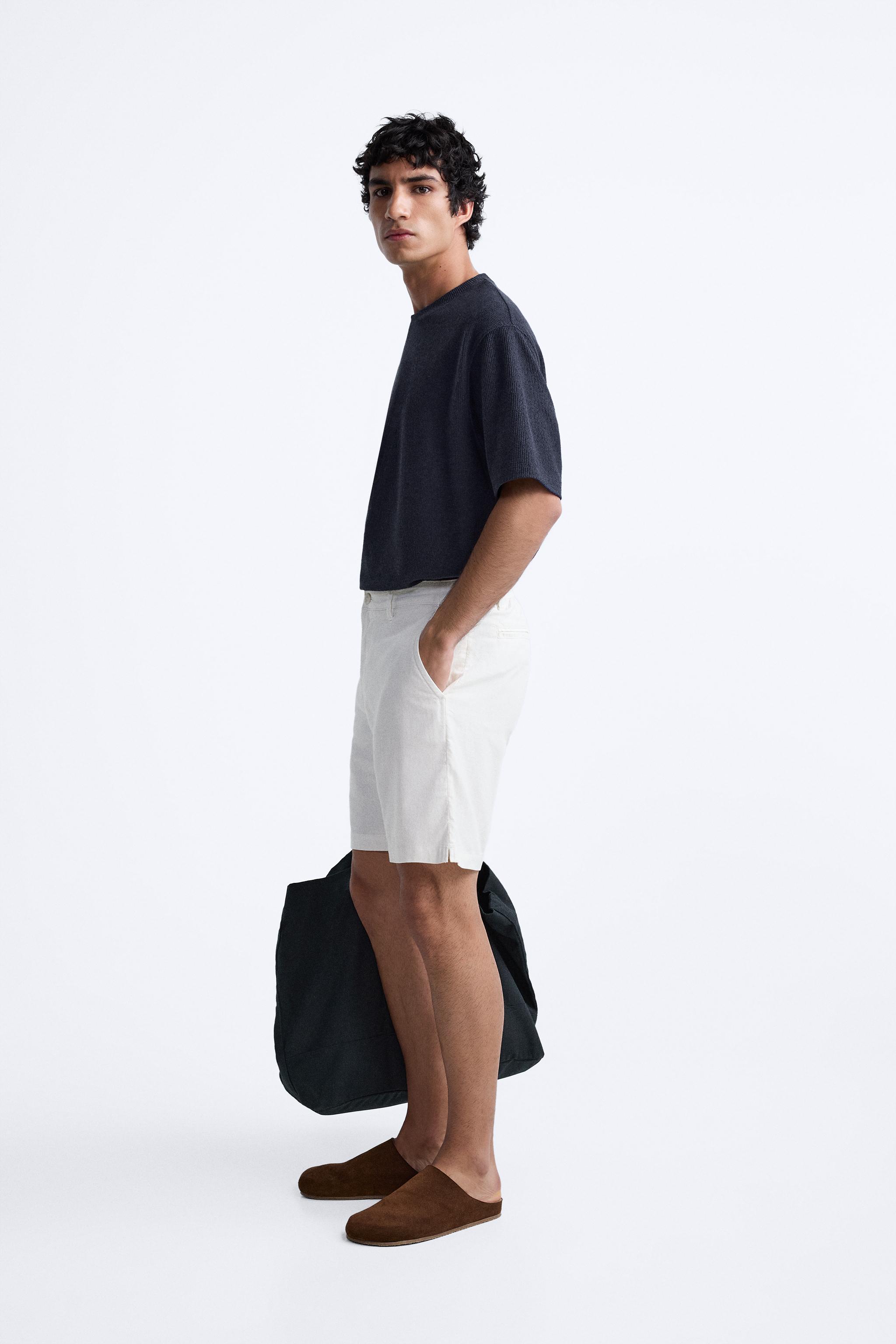 COTTON LINEN SHORTS Product Image