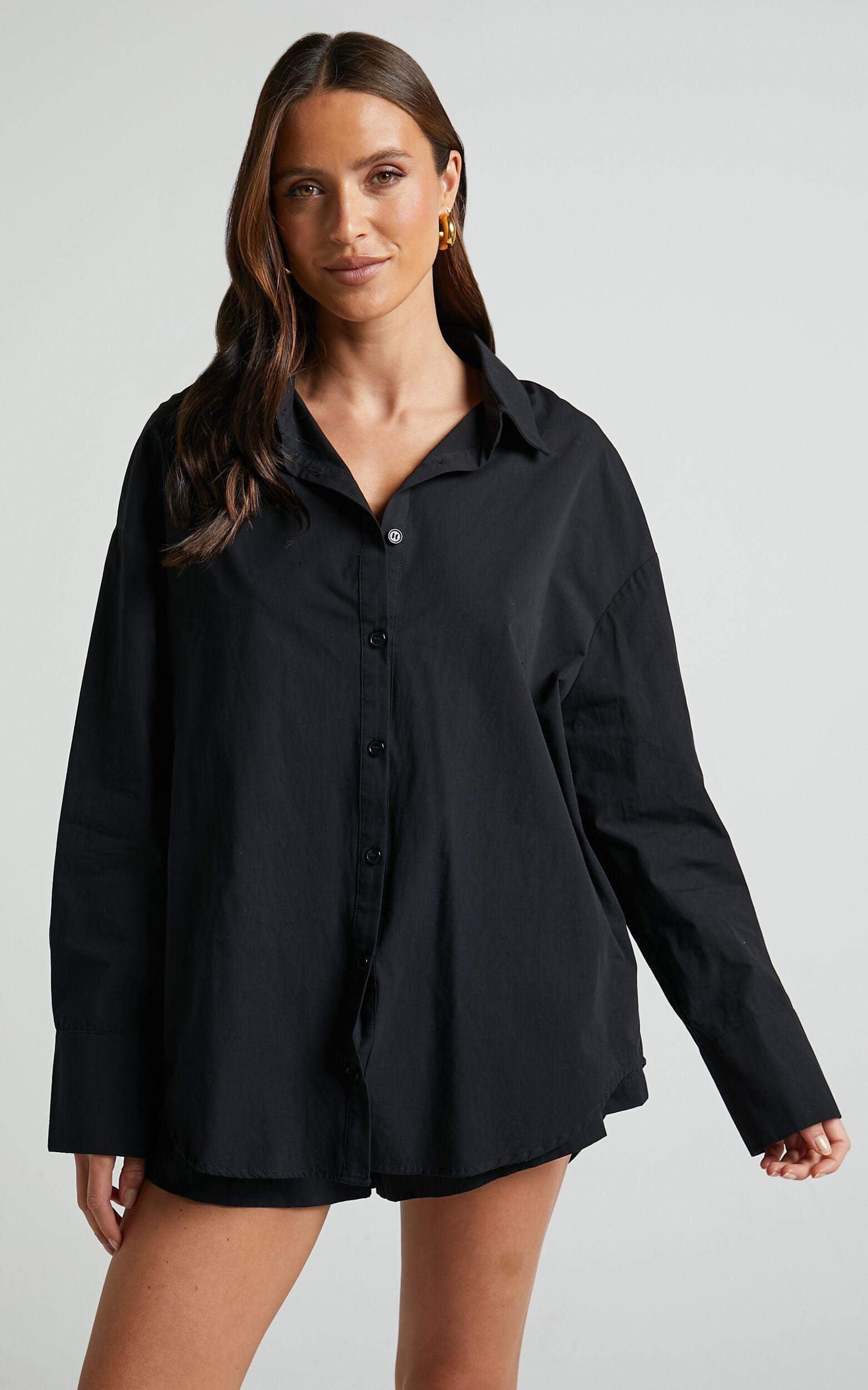 Terah Shirt - Button Up Shirt in Black Product Image