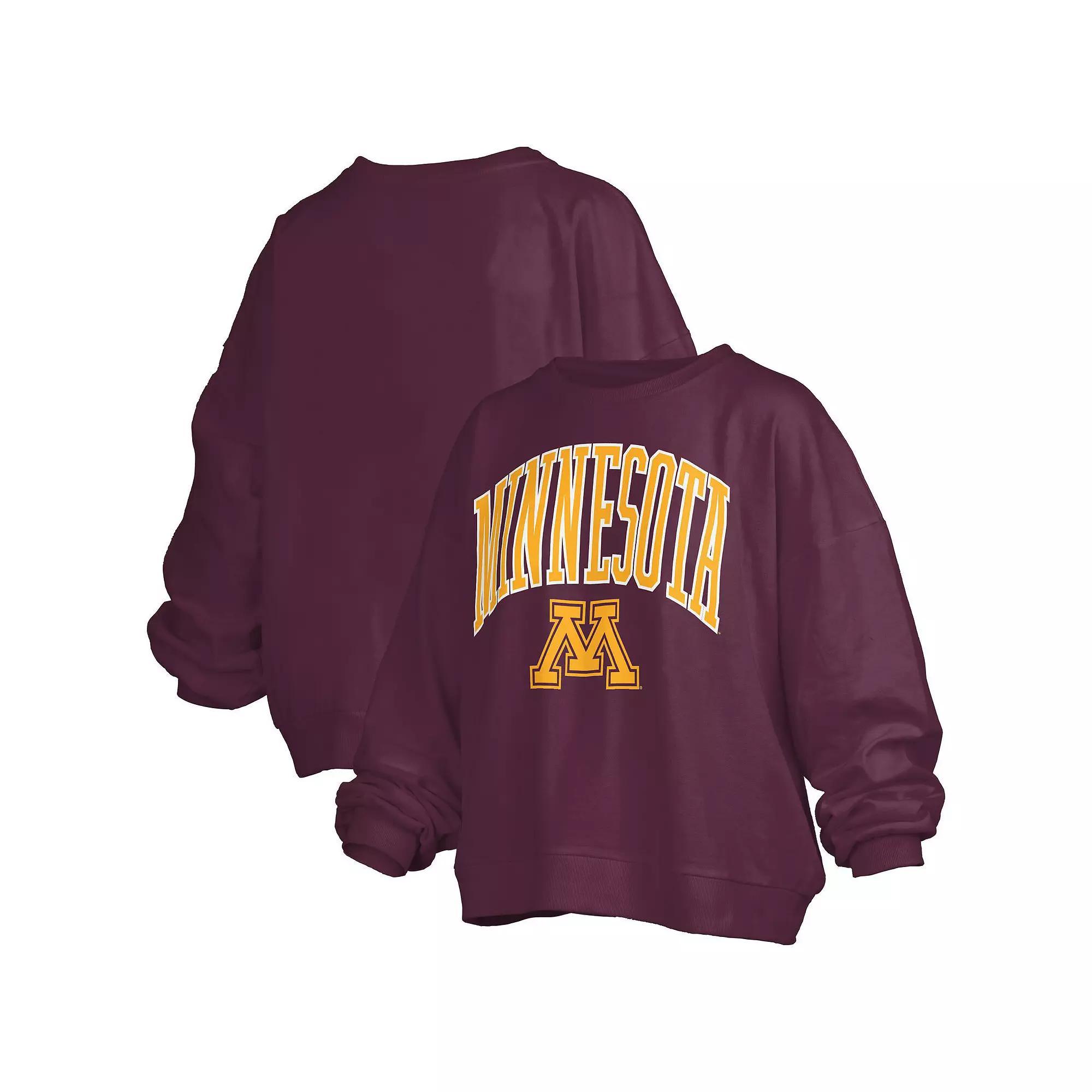 Women's Pressbox Maroon Minnesota Golden Gophers Janise Arch Over Logo Waist Length Over Product Image
