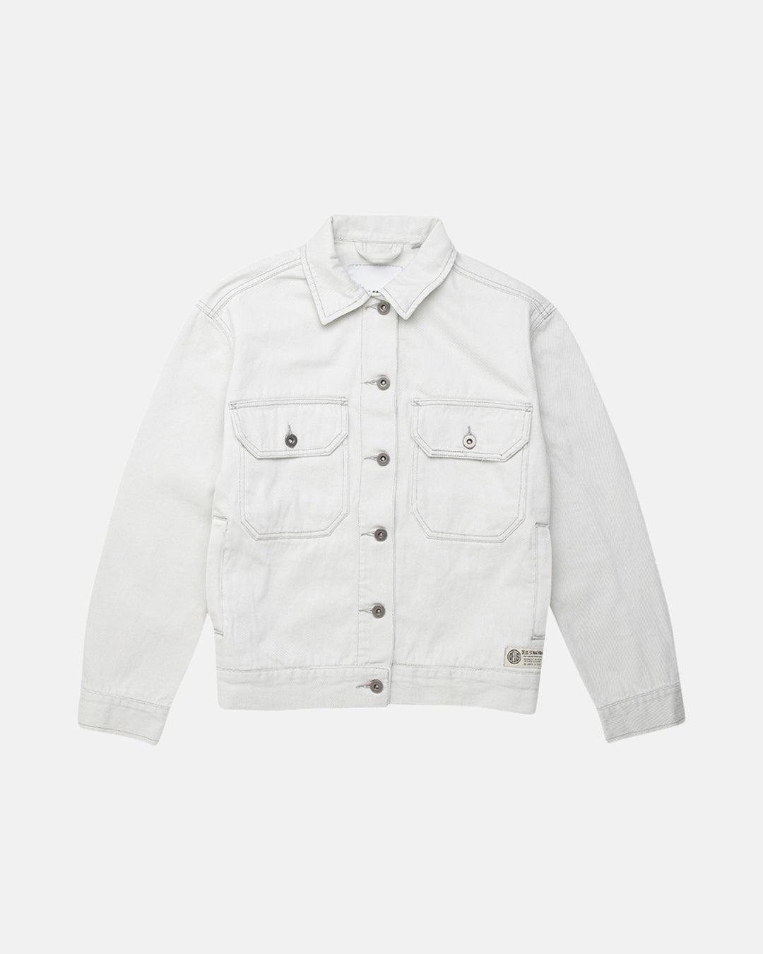 Coby Denim Jacket - Bleached White Product Image