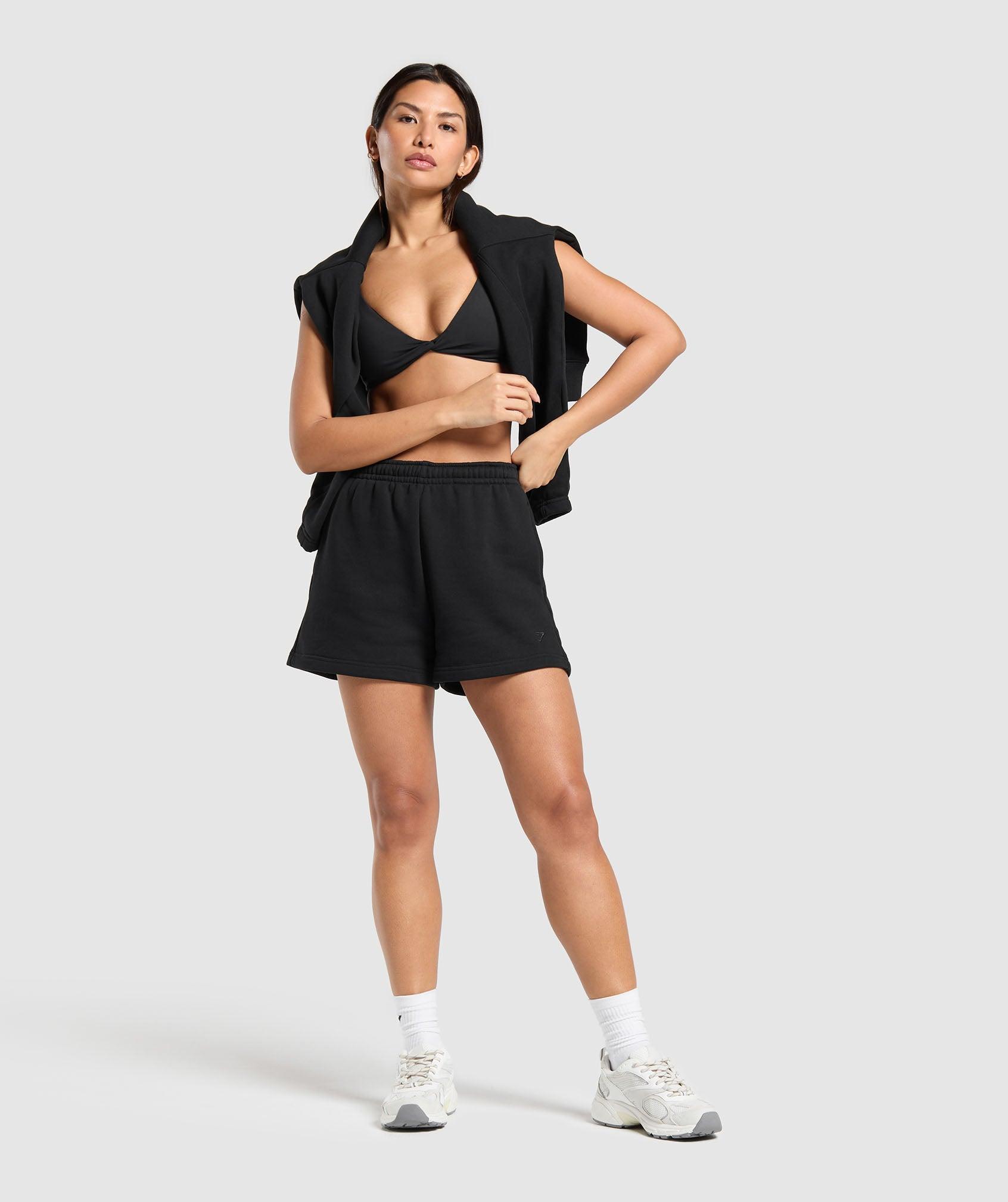 Gymshark Rest Day Sweats 2.0 Shorts - Black Female Product Image