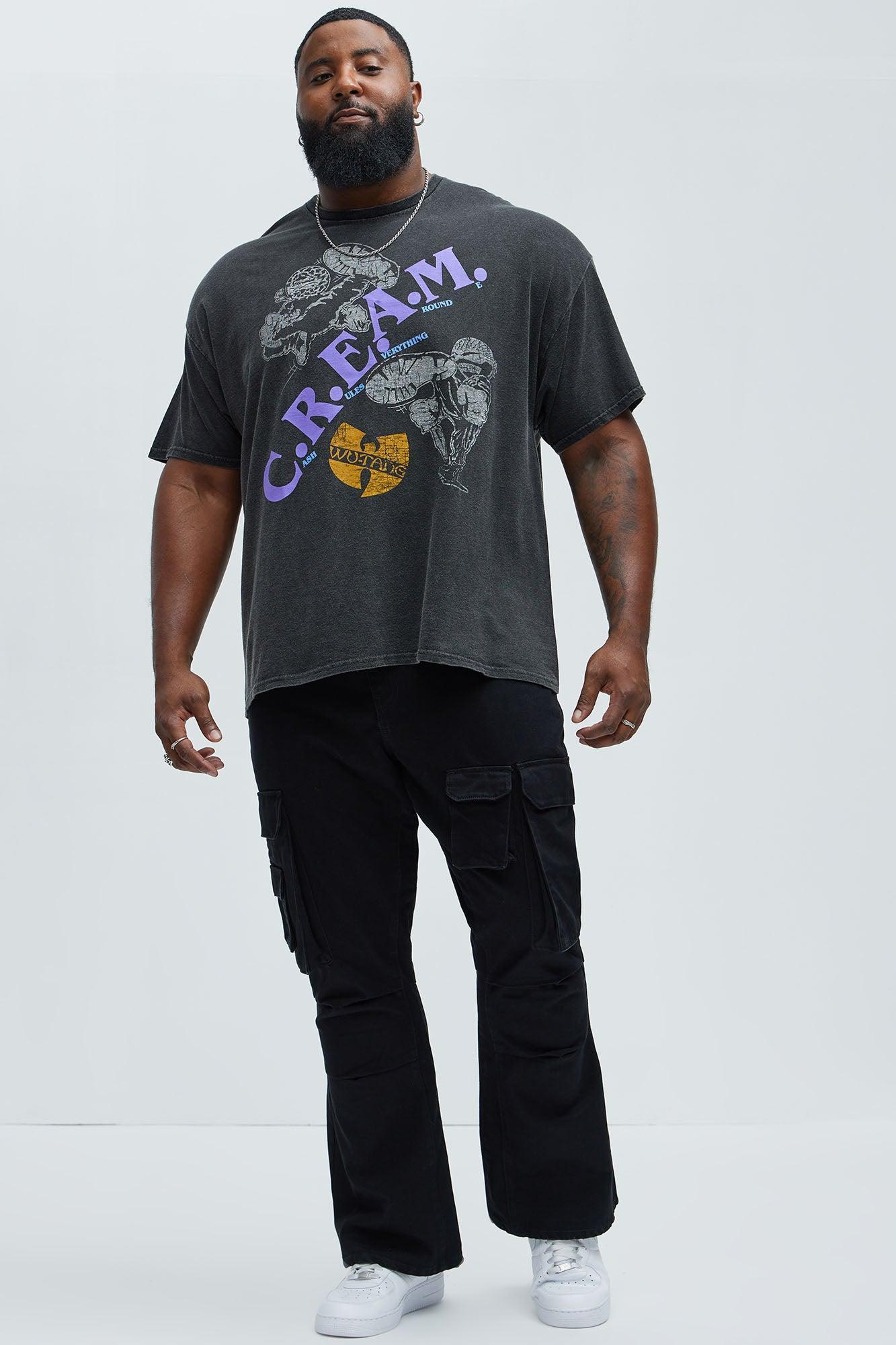 Wu Tang Clan C.R.E.A.M. Oversized Short Sleeve Tee II - Black Product Image