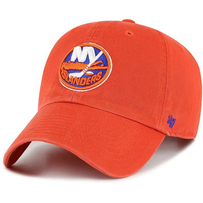 Mens 47 Orange New York Islanders Clean Up Adjustable Hat Product Image