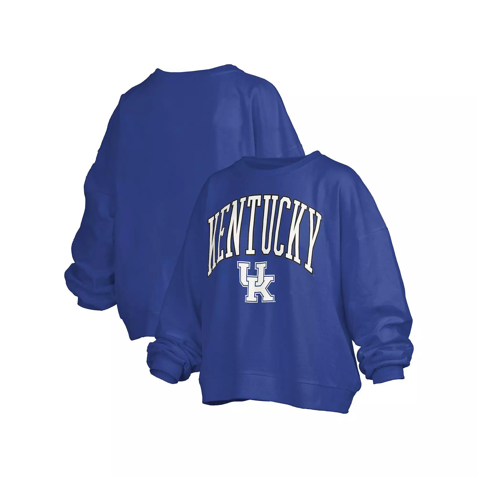 Women's Pressbox Royal Kentucky Wildcats Janise Arch Over Logo Waist Length Over Product Image
